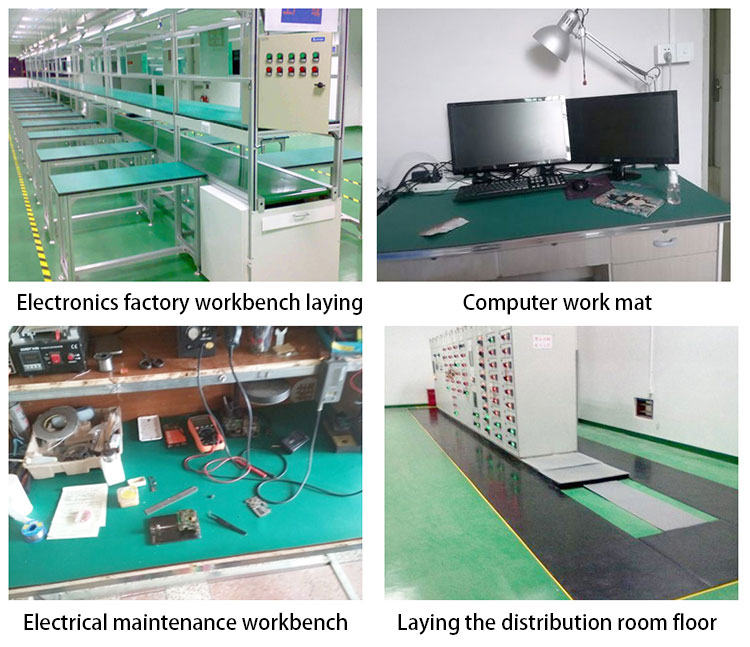 esd anti static rubber mat workstation