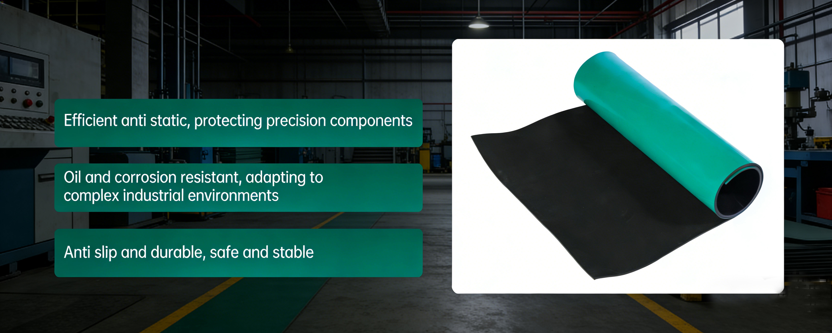 ESD anti-static rubber mat